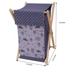 Bacati - Woodlands Gray/Beige Neutral Laundry Hamper -Baby World Shop GUEST ba0b3339 9719 4452 8789 f135d301cd62