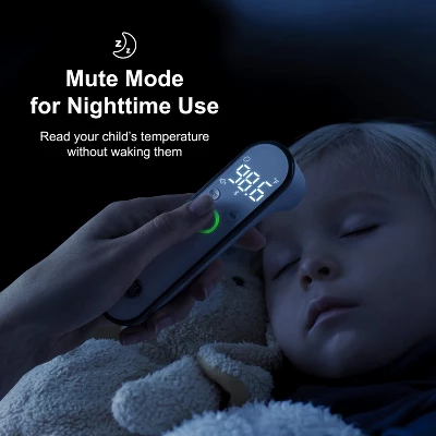 GE Truvitals Wireless Digital Forehead Thermometer For Adults, Kids And Babies, No Touch Instant Reading, LCD Screen & Tracking App (TM4000) 5 GE Truvitals Wireless Digital Forehead Thermometer For Adults, Kids And Babies, No Touch Instant Reading, LCD Screen & Tracking App (TM4000) - Image 3