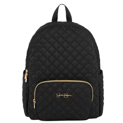 Jessica Simpson Quilted Backpack Diaper Bag With Fanny Pack - Black 5 Jessica Simpson Quilted Backpack Diaper Bag With Fanny Pack - Black - Image 3