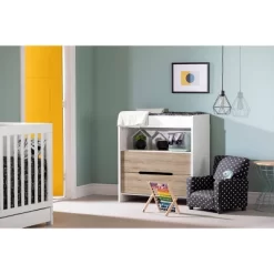 Cookie Changing Table - Pure White And Rustic Oak - South Shore -Baby World Shop GUEST beb7cf60 c58c 4bb0 a3ef 87cae5ebfce3