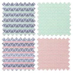 Bacati - Emma Aztec Print Coral/Mint/Navy Triangles Muslin Swaddling Blankets Set Of 4 -Baby World Shop GUEST bf0f8317 468a 4c29 a70f e767ee809c84