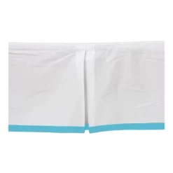 Bacati - White With Band On Bottom Crib/Toddler Bed Skirt - Aqua 7 Bacati - White With Band On Bottom Crib/Toddler Bed Skirt - Aqua -Baby World Shop GUEST bf5958cf 7951 4aba a84b 0f1e14424b34