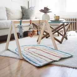 Itzy Ritzy Wooden Ritzy Activity Gym With Playmat And Three Removable Toys -Baby World Shop GUEST bf752c54 afe6 406d b118 c63cb949b791