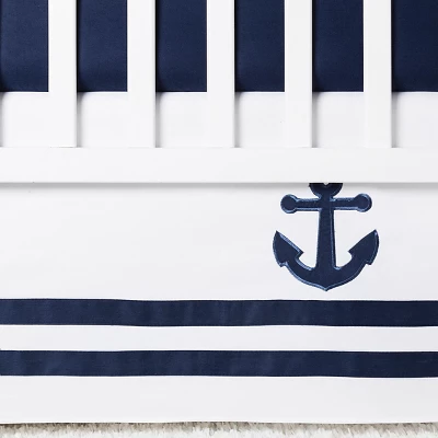 Sweet Jojo Designs Anchors Away 11pc Crib Bedding Set - Navy 5 Sweet Jojo Designs Anchors Away 11pc Crib Bedding Set - Navy - Image 3