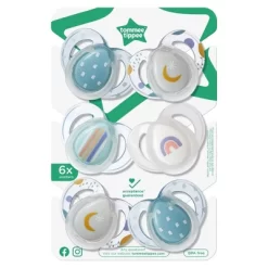 Tommee Tippee Night Pacifier 6-18m - White And Gray - 6pk -Baby World Shop GUEST c33f0a3c 0323 425b b743 b442624e4591