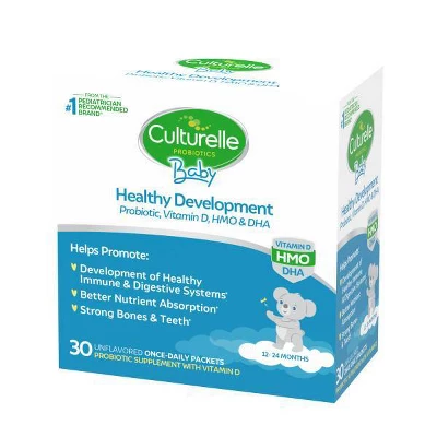 Culturelle Baby Healthy Development Probiotic Vitamin D, HMO & DHA Packets - 30ct 3 Culturelle Baby Healthy Development Probiotic Vitamin D, HMO & DHA Packets - 30ct