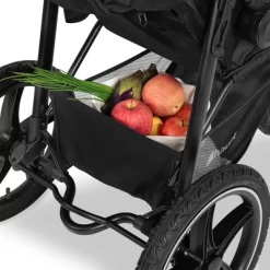 Hauck Runner 2 Compact Foldable Tricycle Jogger Buggy Stroller Pushchair With Height-Adjustable Handle, Large Pneumatic Wheels, & UPF 50 Canopy, Black -Baby World Shop GUEST c7b6f3a6 5ef7 4438 af64 50a934eea7d6