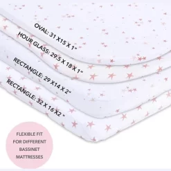 Ely's & Co. Baby Fitted Sheet 100% Combed Jersey Cotton Mauve Pink Stars 13 Ely's & Co. Baby Fitted Sheet 100% Combed Jersey Cotton Mauve Pink Stars -Baby World Shop GUEST c98dcffd 0f54 471f 9d8a 49c0b815d174