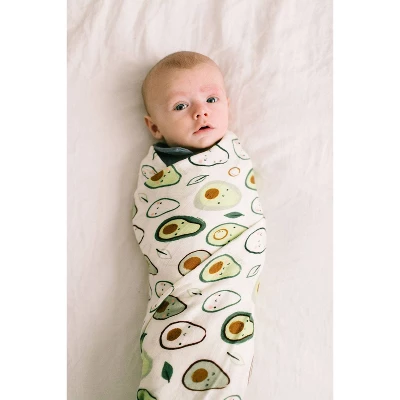 Loulou Lollipop Muslin Swaddle Blanket - Avocado 3 Loulou Lollipop Muslin Swaddle Blanket - Avocado