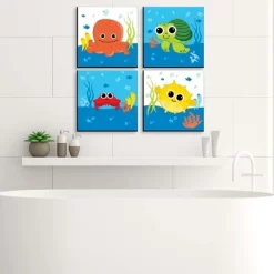 Big Dot Of Happiness Under The Sea Critters - Kids Home Decor - 11 X 11 Inches Nursery Wall Art - Set Of 4 Prints For Baby's Room 10 Big Dot Of Happiness Under The Sea Critters - Kids Home Decor - 11 X 11 Inches Nursery Wall Art - Set Of 4 Prints For Baby's Room -Baby World Shop GUEST cb564030 ccf4 4f70 9303 6206f15ffd95
