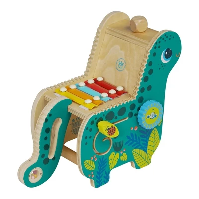Manhattan Toy Wooden Dinosaur Toddler And Preschool Musical Instrument And Activity Toy With Xylophone, Sawtooth Ridges And Solo Mallet 10 Manhattan Toy Wooden Dinosaur Toddler And Preschool Musical Instrument And Activity Toy With Xylophone, Sawtooth Ridges And Solo Mallet - Image 8