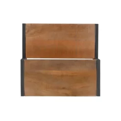 Barberry Wood And Metal Bed Steps - Powell -Baby World Shop GUEST cf264394 374f 494e a9b6 bbf6735f1d26