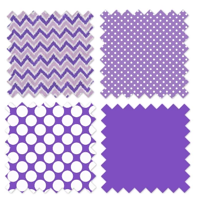 Bacati - MixNMatch Purple Pin Dots Changing Pad Cover 10 Bacati - MixNMatch Purple Pin Dots Changing Pad Cover - Image 8