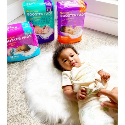 Sposie Booster Pads With Adhesive For Overnight Diaper Leak Protection - 84ct 5 Sposie Booster Pads With Adhesive For Overnight Diaper Leak Protection - 84ct - Image 3