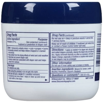 Aquaphor Baby Healing Ointment Advanced Therapy Skin Protectant - Dry Skin And Diaper Rash Ointment Jar - 14oz 4 Aquaphor Baby Healing Ointment Advanced Therapy Skin Protectant - Dry Skin And Diaper Rash Ointment Jar - 14oz - Image 2