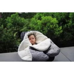 7AM Enfant Nido Cloud Blanket Wrap - Heather Gray - Large -Baby World Shop GUEST d947db02 cd46 4daa af3a 1e6b0e69c13e