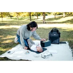 Baby Brezza Lucia Back Pack Diaper Bag - Gray -Baby World Shop GUEST d98145a0 8197 4c26 8669 2fbf44c40560