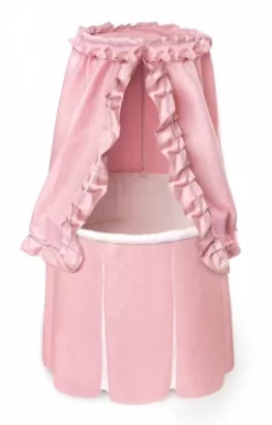 Badger Basket Empress Round Baby Bassinet With Canopy -Baby World Shop GUEST d9f505bb facd 4984 9631 3009640edaad