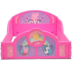 Toddler Peppa Pig Plastic Sleep And Play Bed With Attached Guardrails - Delta Children -Baby World Shop GUEST dabb0ead 3105 44d9 a3b0 3098bedfc93e