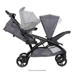 Baby Trend Sit N' Stand Double Stroller 2.0 DLX With 5 Point Safety Harness, Canopy, Extra Basket, 2 Cup Holders & Covered Compartment, Magnolia 9 Baby Trend Sit N' Stand Double Stroller 2.0 DLX With 5 Point Safety Harness, Canopy, Extra Basket, 2 Cup Holders & Covered Compartment, Magnolia -Baby World Shop GUEST dc7a7eda 1fdb 4f49 ba5d cad053e94f2e