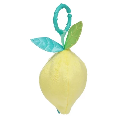 Manhattan Toy Mini-Apple Farm Lemon Baby Travel Toy With Rattle, Squeaker, Crinkle Fabric & Teether Clip-on Attachment 9 Manhattan Toy Mini-Apple Farm Lemon Baby Travel Toy With Rattle, Squeaker, Crinkle Fabric & Teether Clip-on Attachment - Image 7
