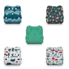 Thirsties Bundle Of Adventure Cloth Diaper Cover Collection, Pack Of 5, Multicolored, Newborn (5-14 Lbs)