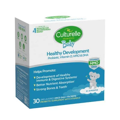 Culturelle Baby Healthy Development Probiotic Vitamin D, HMO & DHA Packets - 30ct 4 Culturelle Baby Healthy Development Probiotic Vitamin D, HMO & DHA Packets - 30ct - Image 2