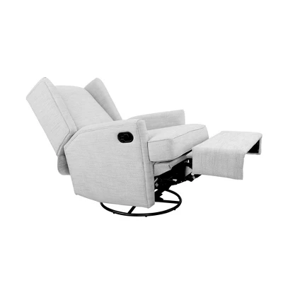 SECOND STORY HOME Hemingway Swivel Recliner Chair - Gray 6 SECOND STORY HOME Hemingway Swivel Recliner Chair - Gray - Image 4