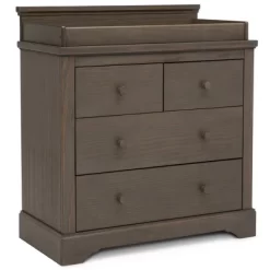 Simmons Kids' Paloma 4 Drawer Dresser With Changing Top And Interlocking Drawers - Rustic Gray -Baby World Shop GUEST de7e54e5 a4ea 4d6c 8174 fc66defda0b0