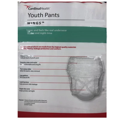 Cardinal Health Youth Pants, Pull Up Diaper For Kids 3 Cardinal Health Youth Pants, Pull Up Diaper For Kids