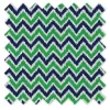 Bacati - MixNMatch Blue/Green Zigzag Crib/Toddler Ruffles/skirt
