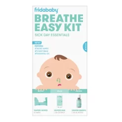 Frida Baby Baby Breathe Easy Kit Sick Day Essentials With Vapor Wipes, Vapor Rub And Vapor Drops