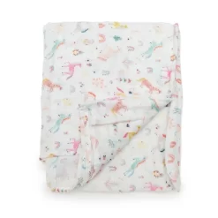Loulou Lollipop Muslin Swaddle Blanket - Unicorn Dream