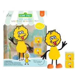 Glo Pals Sesame Street Character Big Bird & 6 Light Up Water Cubes