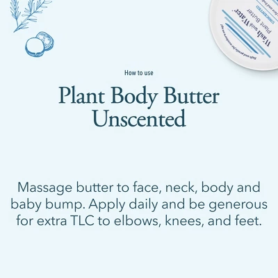 Wash With Water Plant Body Butter (Unscented), Vegan Healing Ointment Cream For Dry & Sensitive Skin, 7 Oz Tub 5 Wash With Water Plant Body Butter (Unscented), Vegan Healing Ointment Cream For Dry & Sensitive Skin, 7 Oz Tub - Image 3