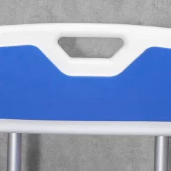 HOMCOM EVA Padded Shower Chair With Arms And Back, Bath Seat With Adjustable Height, Anti-slip Shower Bench For Seniors, Disabled, Tool-Free Assembly -Baby World Shop GUEST e296ba40 f49a 492c 9096 b70e5c2166ec