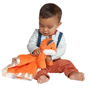 Manhattan Toy Fairytale Snuggle Fox Blankie Ultra-soft Soothing Baby Lovey, 19" X 19" 3 Manhattan Toy Fairytale Snuggle Fox Blankie Ultra-soft Soothing Baby Lovey, 19" X 19"