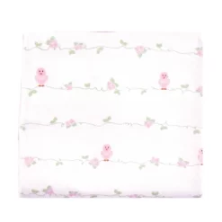 Luvable Friends Baby Girl Cotton Flannel Receiving Blankets, Bird 7-Pack, One Size