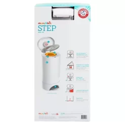 Munchkin STEP Diaper Pail, Powered By Arm & Hammer -Baby World Shop GUEST e8a8353e 91a7 476b 9f75 e89f3f523308