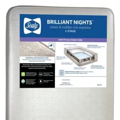 Sealy Brilliant Nights 2-Stage Dual Firmness Crib And Toddler Mattress -Baby World Shop GUEST e95db9b2 8bc9 4950 8f93 88df808b3802