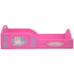 Toddler Peppa Pig Plastic Sleep And Play Bed With Attached Guardrails - Delta Children -Baby World Shop GUEST e9688ece f4f6 4490 9ba8 7166ae719733