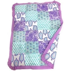 Bacati - Paisley Isabella Purple Lilac Aqua 4 Pc Crib Bedding Set With Diaper Caddy -Baby World Shop GUEST e9bec9e3 1414 43f4 800b 0bb12744566f