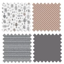 Bacati - Owls In The Woods Beige/Gray 4 Pc Crib Bedding Set With Diaper Caddy -Baby World Shop GUEST ea2ff47d 533f 4f46 a57f 81fb2851d652