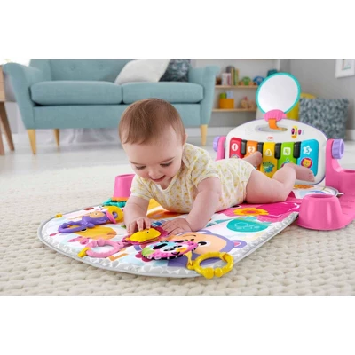 Fisher Price Fisher-Price Deluxe Kick & Play Piano Gym Playmat - Pink 4 Fisher Price Fisher-Price Deluxe Kick & Play Piano Gym Playmat - Pink - Image 2