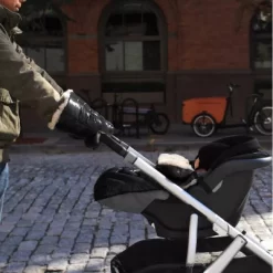 7AM Enfant Warmmuffs Stroller Gloves - Black Polar -Baby World Shop GUEST ee016d34 e21c 479e 87aa 368a31980898