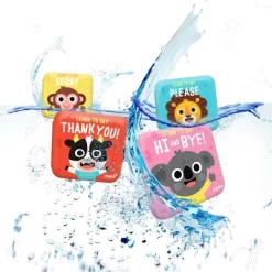 Merka Baby Bath Books For Toddlers - 4 Floatable Waterproof Plastic Books (Thank You, Sorry, Hi Bye, Please) -Baby World Shop GUEST f139061b 0012 4588 87b3 93ea2a514365