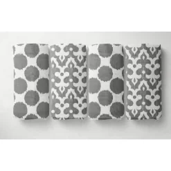 Bacati - Ikat Chevron White Grey Neutral 10 Pc Crib Set With Long Rail Guard Cover & 4 Muslin Swaddling Blankets 15 Bacati - Ikat Chevron White Grey Neutral 10 Pc Crib Set With Long Rail Guard Cover & 4 Muslin Swaddling Blankets -Baby World Shop GUEST f13a0941 8534 4131 acd4 e17f4fa49aad