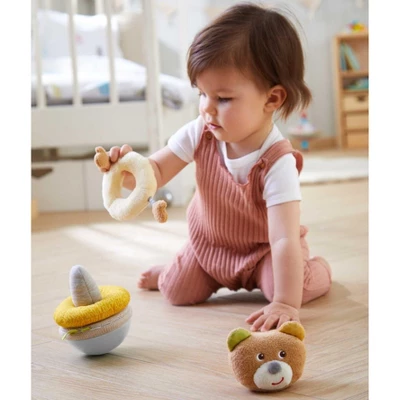 HABA Roly Poly Bear Soft Wobbling & Chiming Baby Toy 5 HABA Roly Poly Bear Soft Wobbling & Chiming Baby Toy - Image 3