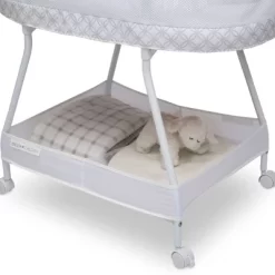 Delta Children Sweet Dreams Bassinet With Airflow Mesh - Gray Infinity -Baby World Shop GUEST f1d41123 fe7d 4146 b1a5 7da7fe4df422