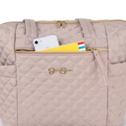 Jessica Simpson Quilted Tote - Taupe -Baby World Shop GUEST f1e0153b 2193 4661 ad25 42d60225d7fe